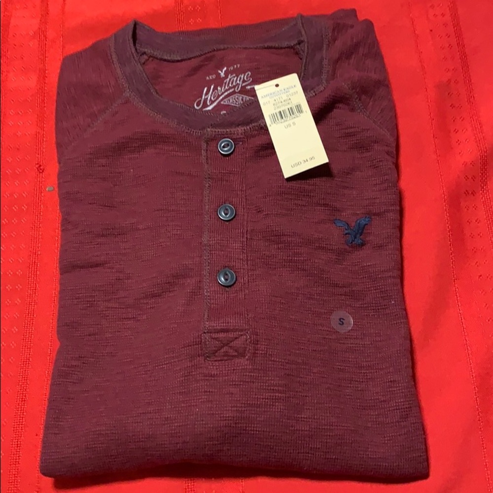 American Eagle Heritage T-Shirt Thermal Small NWT